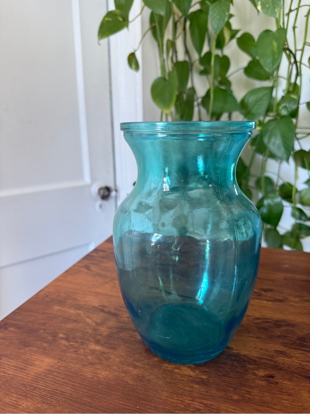 Blue Glass Decorative Vase - Home Accents